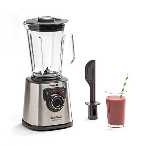 Moulinex PerfectMix+ Blender haute vitesse, 1200 W, Bol en verre de 2 L