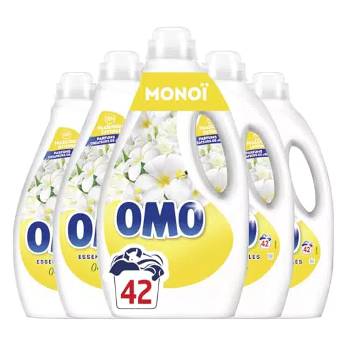 OMO Lessive Liquide Mangue d'Évasion - Propreté Éclatante & Parfum Naturel