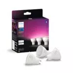 Philips Hue White and Color Ambiance, Lot de 3 Ampoules connectée GU10