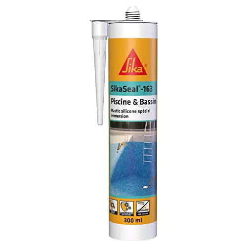 Sika Mastic silicone spécial immersion SikaSeal-163 pour piscines et bassins