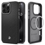 Spigen Coque Magnétique pour iPhone 15 Pro - Protection Aramid MagFit Premium