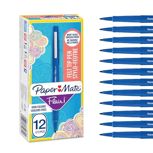 Paper Mate Flair - Feutres de coloriage à pointe moyenne, idéals pour le scrapbooking