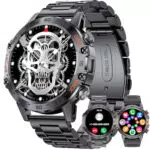 SUNKTA Montre Connectée Homme avec Bluetooth, Fréquence Cardiaque et Moniteur Santé