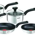 Tefal Casseroles et Poêles Induction, Revêtement Antiadhésif, Inox, Garantie 10 ans