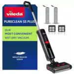 Vileda PureClean S5 Plus - Aspirateur Laveur Sans Fil Intelligent et Auto-Nettoyant