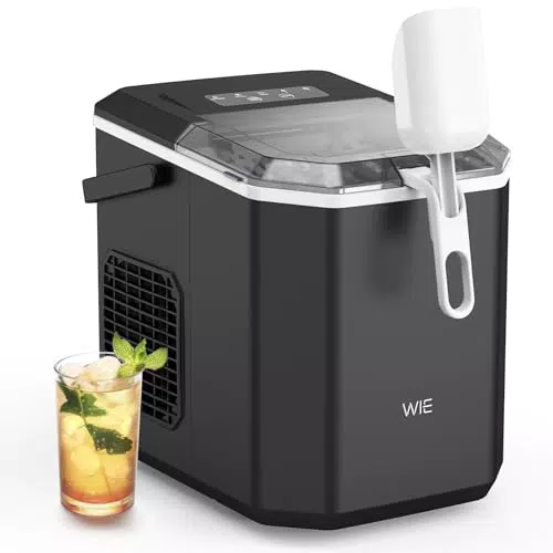 WIE Machine à Glaçons Silencieuse Autonettoyante Portable pour Maison et Camping