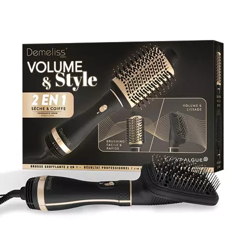 Demeliss SAINT ALGUE - Brosse Soufflante 2 en 1 VOLUME & STYLE - Sèche & Coiffe