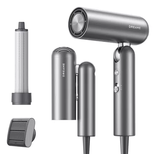 Dreame Sèche-Cheveux Pliable Grande Vitesse avec Moteur 110 000 tr/min