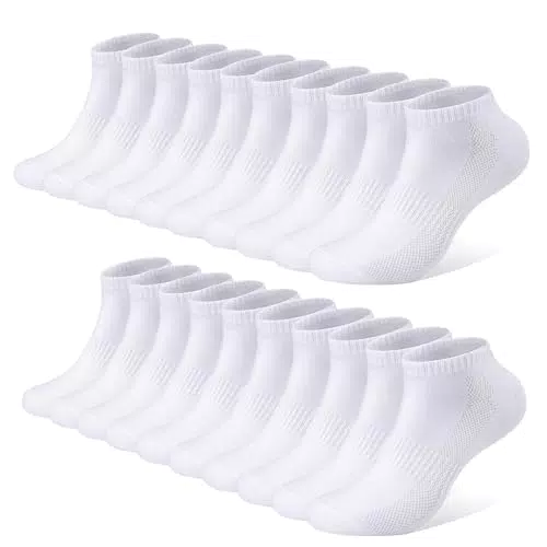 FALARY Chaussettes Basses Sport pour Hommes et Femmes en Coton