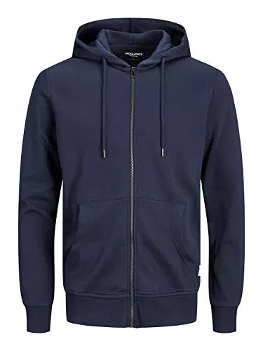 JACK & JONES Homme Jjebasic Zip Hood Noos Cardigan Sweater