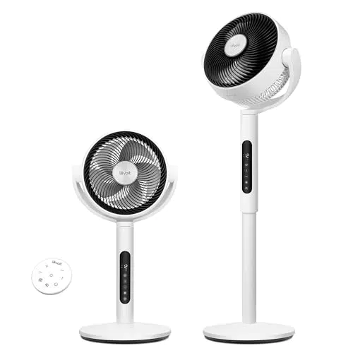 LEVOIT Ventilateur sur Pied Silencieux 20 dB avec Télécommande et Oscillation 90°