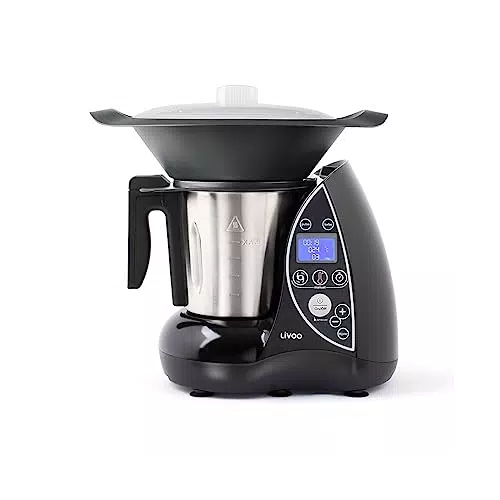 Livoo Robot culinaire chauffant DOP142G - 12 fonctions, 3L, 60 min, 20-120°C