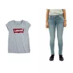 LVG T-shirt Batwing SS E4234 et Jean Super Skinny Fille 710