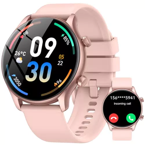 Smartwatch Connectée Homme Femme avec Écran Tactile HD et Appels Bluetooth