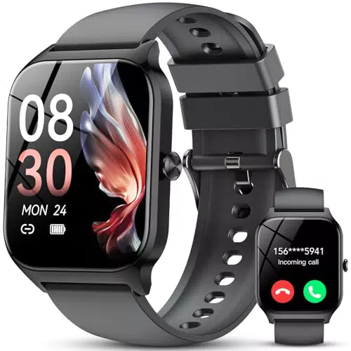 Smartwatch Connecté avec Appels Bluetooth, Moniteur de Sommeil et Fréquence Cardiaque