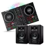 Numark Party Mix II - Platine DJ avec lumières et table de mixage M-Audio BX3