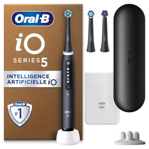 Oral-B iO 5 Brosse À Dents Électrique avec Capteur de Pression et 5 Modes de Nettoyage