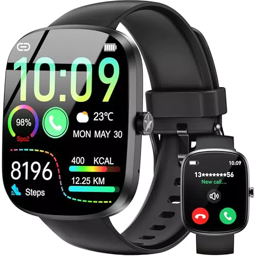 OUKITEL Montre Connectée Homme Femme, 1.91" HD Smartwatch avec Appel Bluetooth