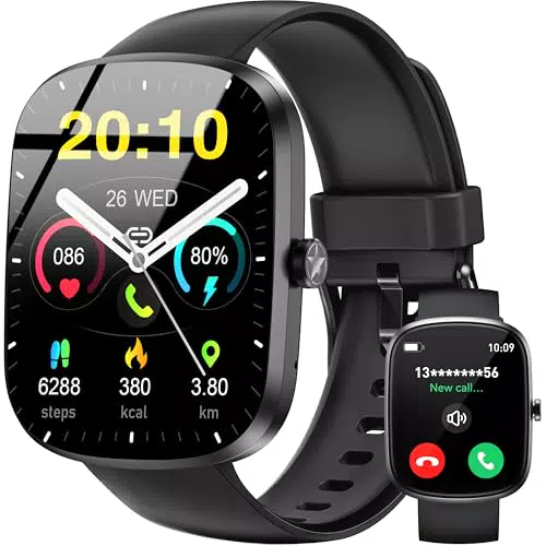 OUKITEL Montre Connectée Multi-sport avec Appels Bluetooth, Étanche IP68