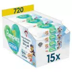 Pampers Harmonie Aqua Lingettes Pour Bébé - Lotion Douce 99% d'Eau