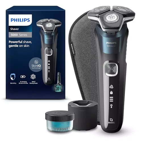 Philips Rasoir électrique Series 5000 S5887/13 avec tondeuse intégrée et socle de charge