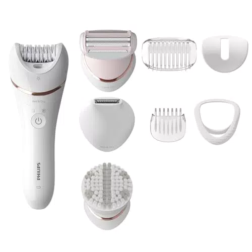 Philips Series 8000 - Épilateur Wet & Dry sans fil BRE735/00 avec accessoires