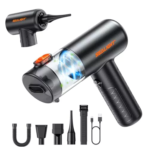 SEALIGHT Aspirateur à Main Sans Fil 22000PA Puissant pour Voiture et Maison