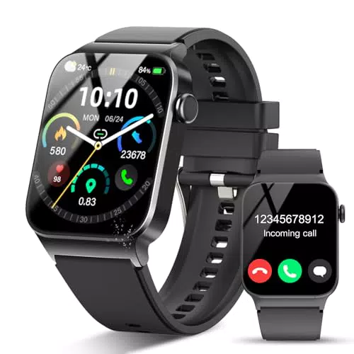 STECEi Montre Connectée Homme et Femme avec Appel Bluetooth, IP68, Podomètre
