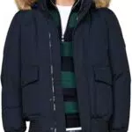Tommy Hilfiger Doudoune Homme Rockie Down Bomber avec Capuche Amovible