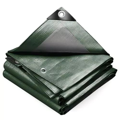 VOUNOT Bâche de Protection Imperméable Ultra Lourde pour Jardin et Piscine 4x6m