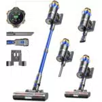 Aspirateur sans Fil 550W, Puissant, Écran Tactile OLED, Brosse Anti-Enmêlement
