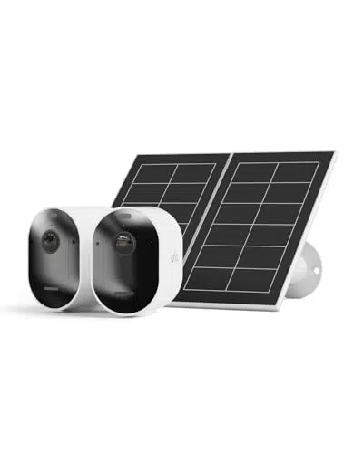 Arlo Pro 5 2K - Caméra de Surveillance WiFi Extérieure avec Panneaux Solaire