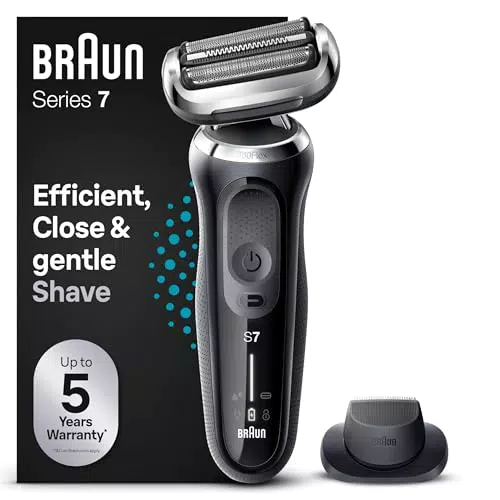 BRAUN Series 7 Rasoir Électrique Rechargeable Wet & Dry avec Tondeuse Easyclick