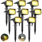 BTFarm Spots Solaires Extérieurs IP65 avec 72 LEDs et 3 Modes d'Éclairage