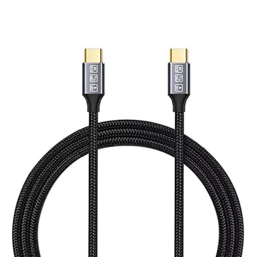 Câble CAKOBLE USB-C 3.1 Gen2 10Gbps, Chargement Rapide 100W, Compatible Thunderbolt 3