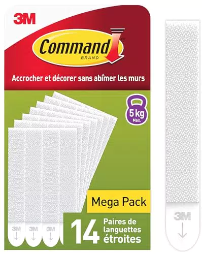 Command Languettes Accroches Tableaux - Fixation sans Dommage pour Cadres