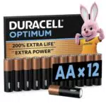 Duracell Optimum Piles Alcalines 1,5V - Performance Énergétique Supérieure