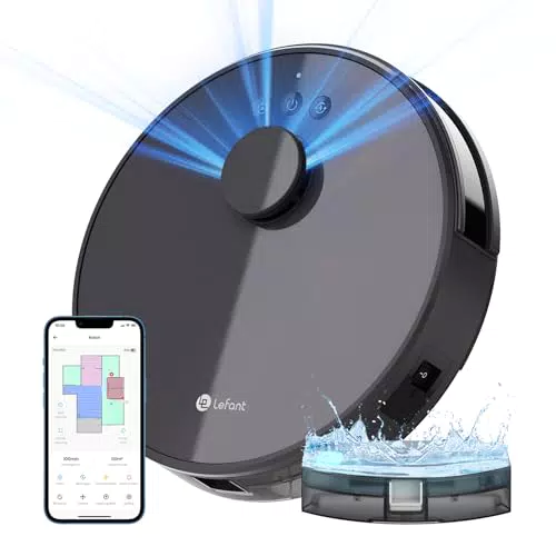 Lefant Robot Aspirateur Laveur Robot 2 en 1 4000Pa, Navigation LiDAR
