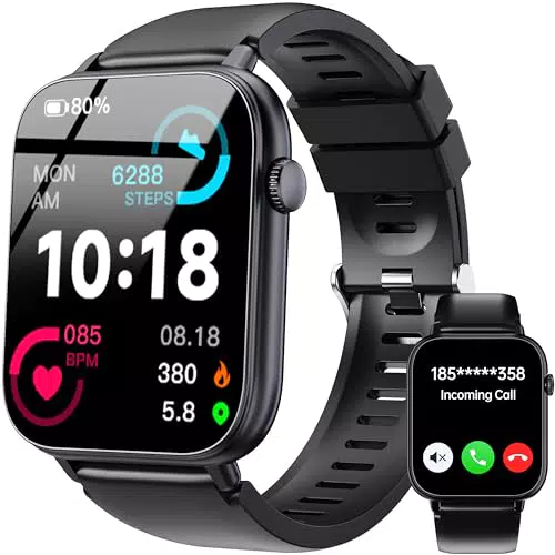 OUKITEL Montre Connectée Homme Femme, Smartwatch HD avec Appels Bluetooth et Sports