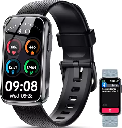 OUKITEL Montre Connectée IP68 pour Homme et Femme, Tracker de Fitness et Santé