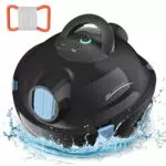Robot Nettoyeur de Piscine Sans Fil Automatique - 90 Min d'Autonomie, Idéal pour Piscines jusqu'à 100 m²