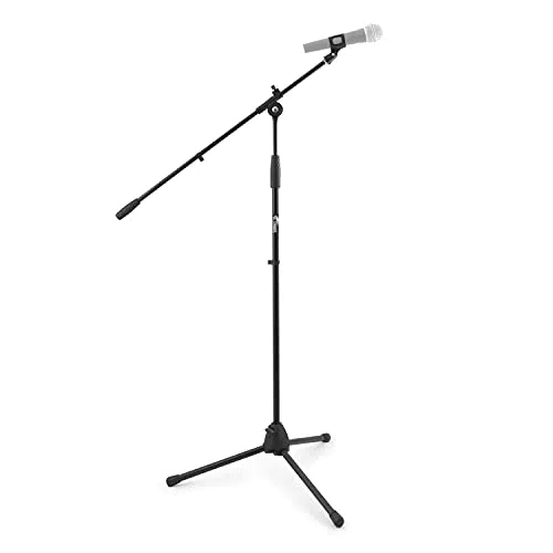 Tiger MCA68-BK Pied de Microphone avec Pince pour Studio et Scène