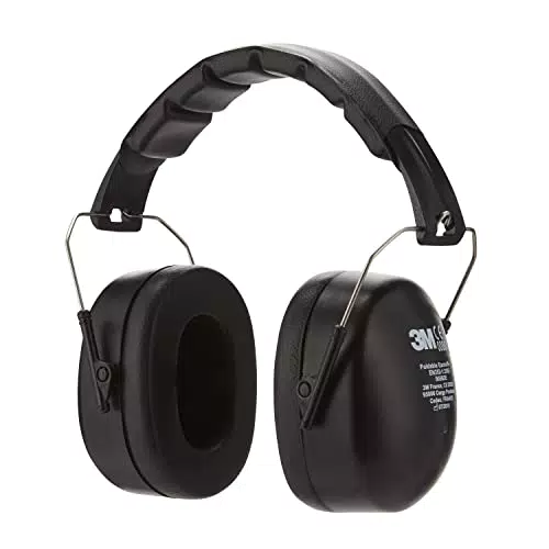 3M Casque Antibruit Pliable 90563E, protection auditive confortable recommandée pour des niveaux de bruit compris entre 94 et 105 dB
