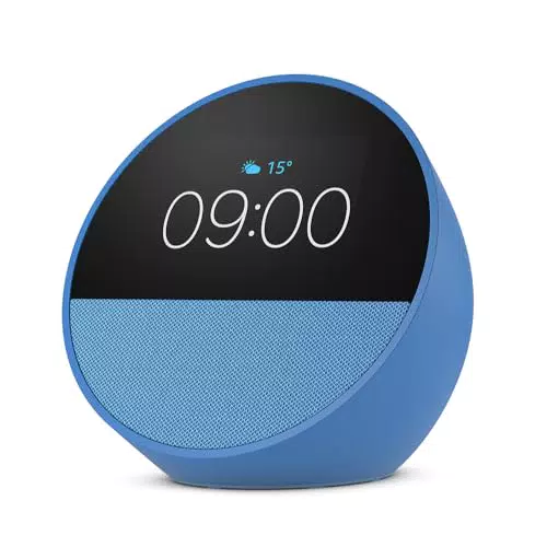 Amazon Echo Spot 2024 - Réveil connecté avec Alexa et son de qualité