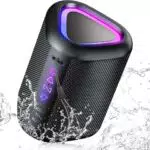 Aowoka Enceinte Bluetooth Portable 2025 Étanche IPX7 avec Lumière LED et Stéréo