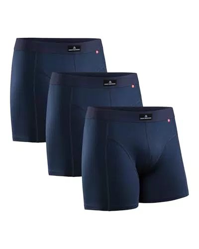 DANISH ENDURANCE Boxer Homme en Coton Ultra Doux avec Braguette ou Non