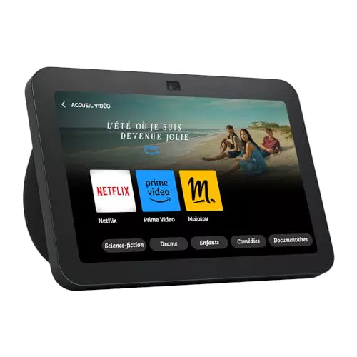 Echo Show 8 (3e génération) - Écran tactile HD avec son spatial et Alexa