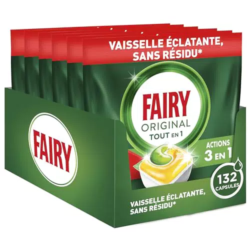 Fairy Original Tablettes Lave-vaisselle All In One, Citron