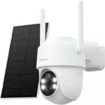 GALAYOU Camera de Surveillance WiFi Extérieure Solaire avec Alerte Instantanée PIR
