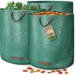 GardenGloss® Sacs à Déchets de Jardin Réutilisables - Haute Capacité, Stable aux UV